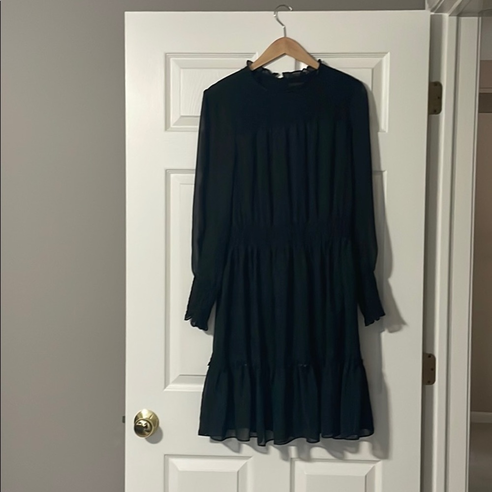 NWOT Holiday Dress | Ruching Details | Long Sleeve